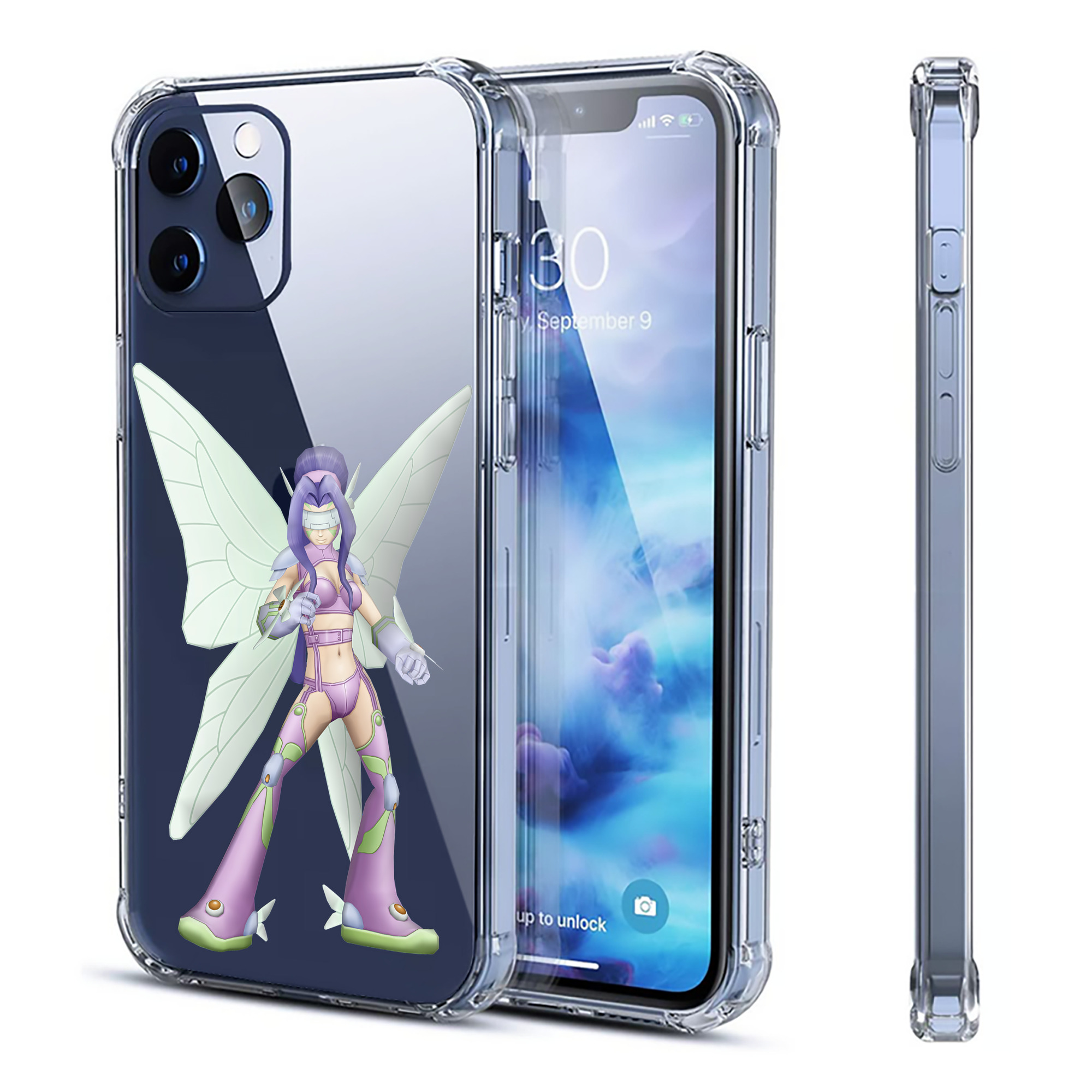（画像用） Digimon デジタルモンスター/デジモン 【iPhone 12シリーズ対応】透明スマホケース（クリアソフトケース）